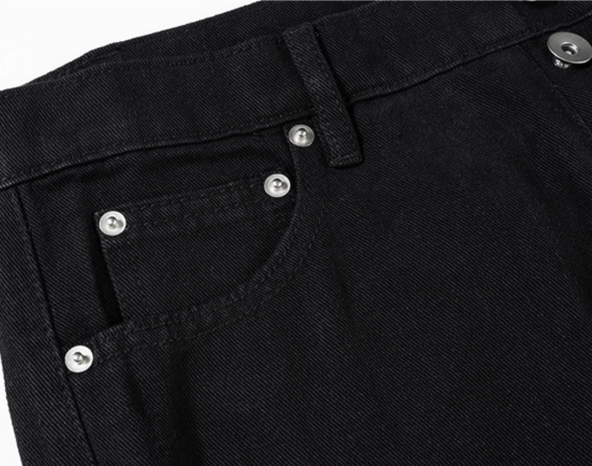 【GR128】Zip-up Flare Denim