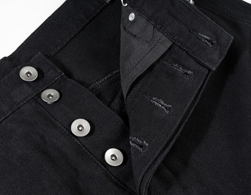 【GR128】Zip-up Flare Denim