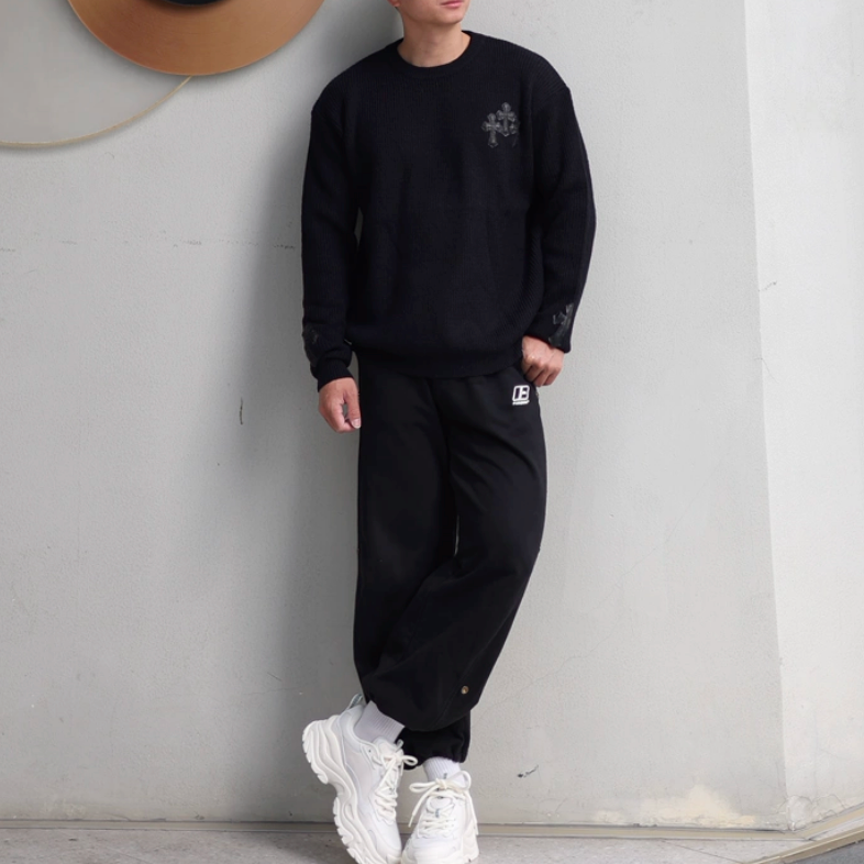 【GR131】Cross Patch Knit