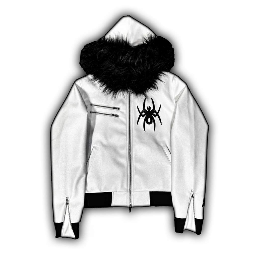 【GR132】Spyder Leather Fur Jacket