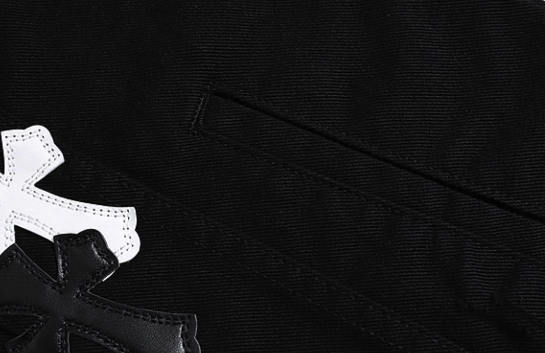【GR134】Cross Patch Denim Jacket