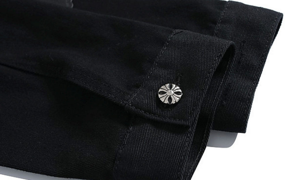 【GR134】Cross Patch Denim Jacket