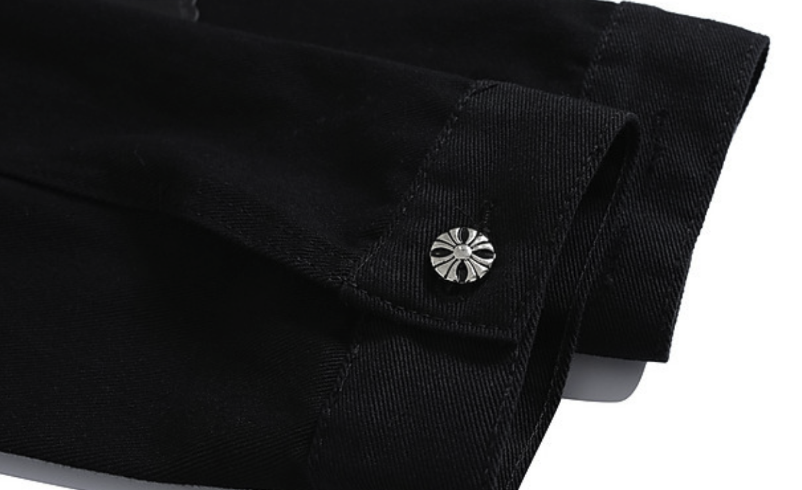 【GR134】Cross Patch Denim Jacket