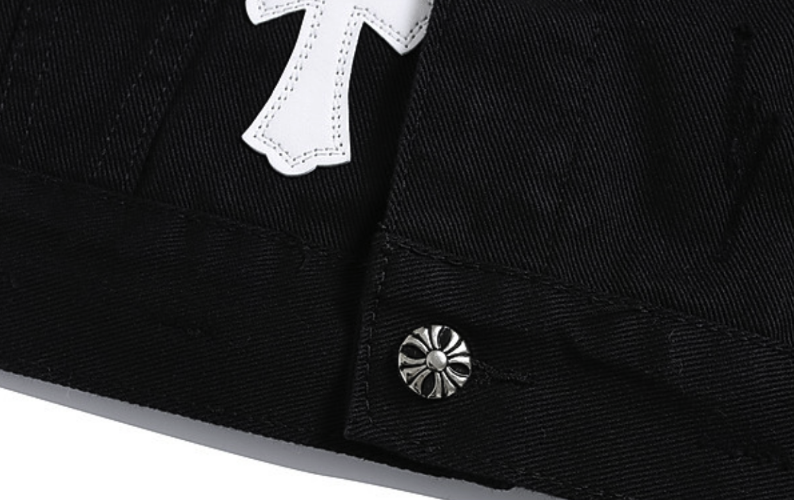 【GR134】Cross Patch Denim Jacket