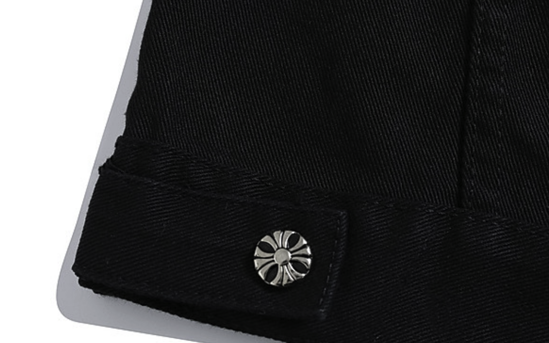 【GR134】Cross Patch Denim Jacket