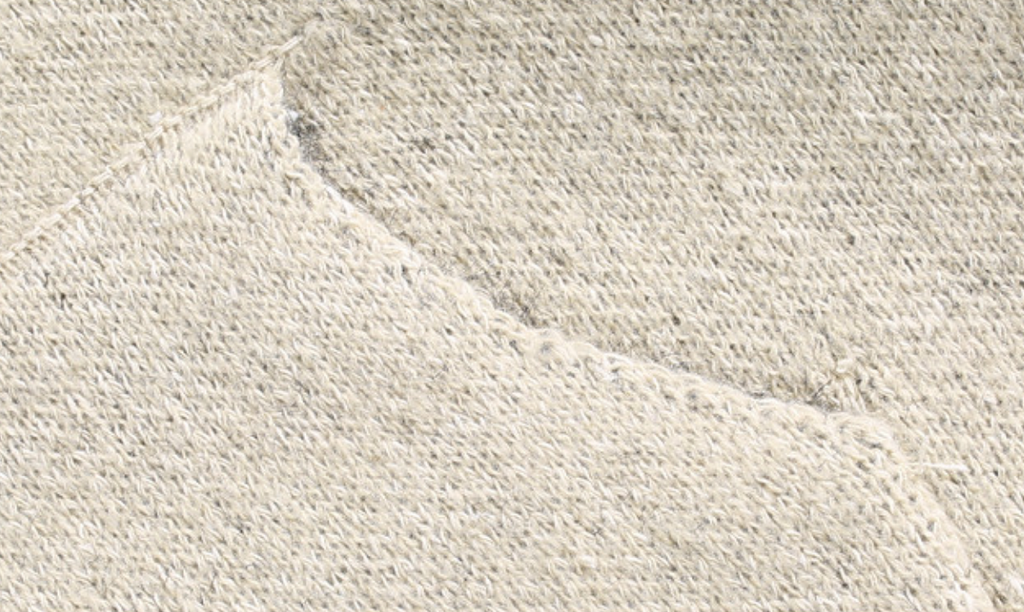 【GR135】Back Bone Knit Hoodie