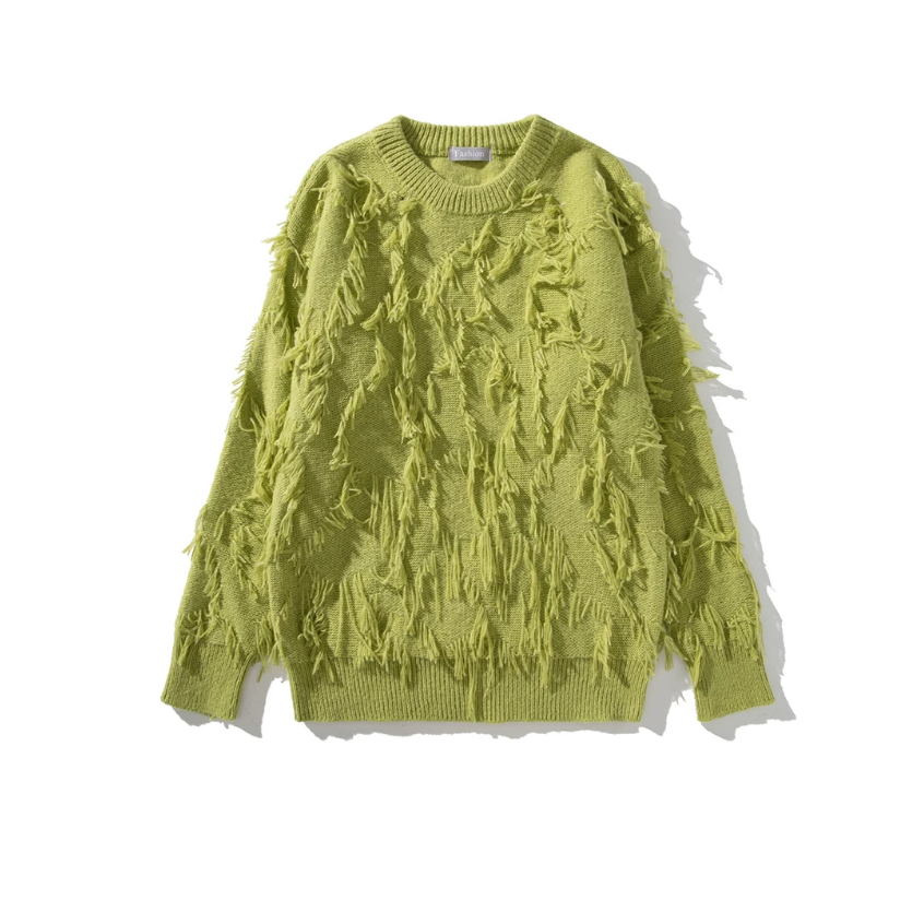 【GR136】Tassel Texture Knit