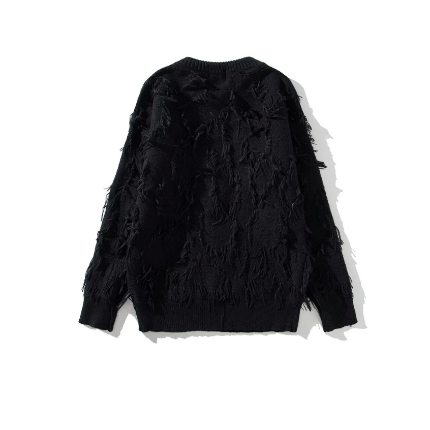 【GR136】Tassel Texture Knit