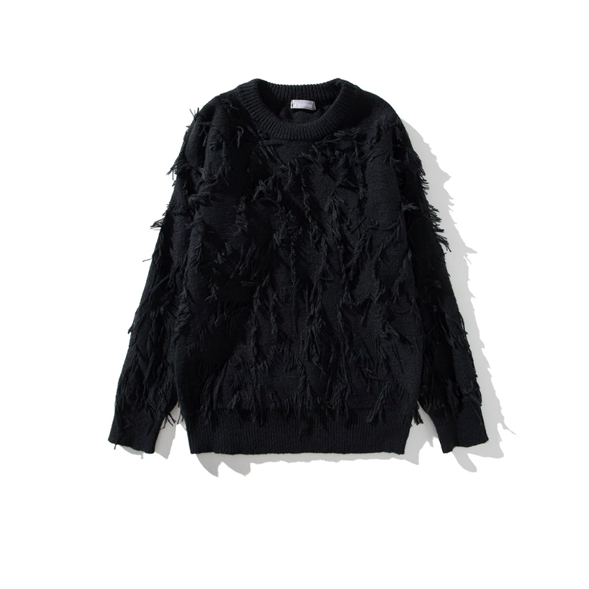 【GR136】Tassel Texture Knit