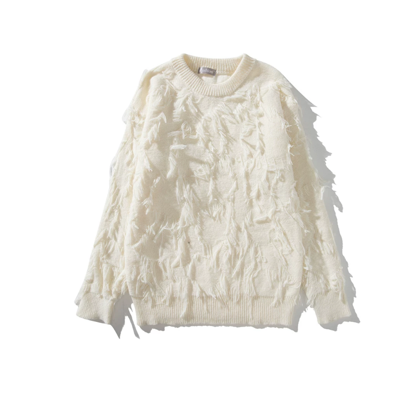 【GR136】Tassel Texture Knit