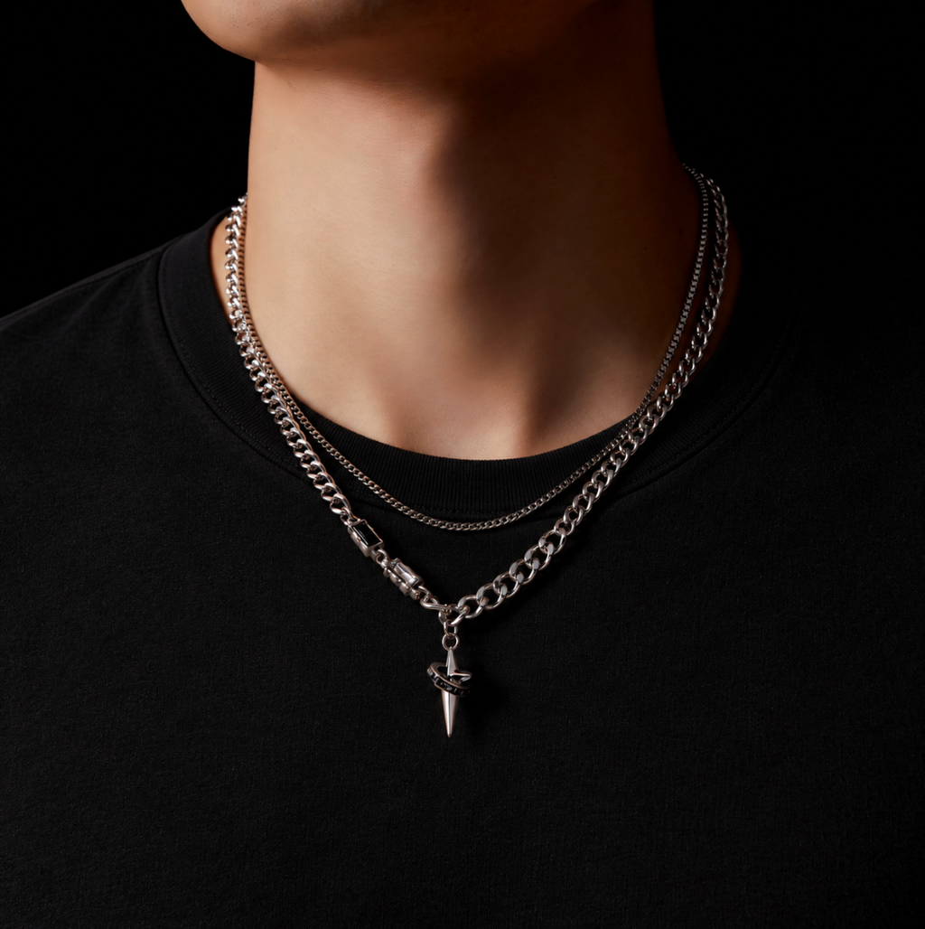 【GH01】Razor Star Necklace S925