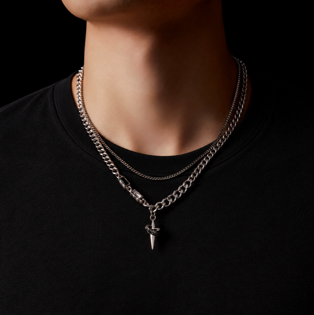 【GH01】Razor Star Necklace S925