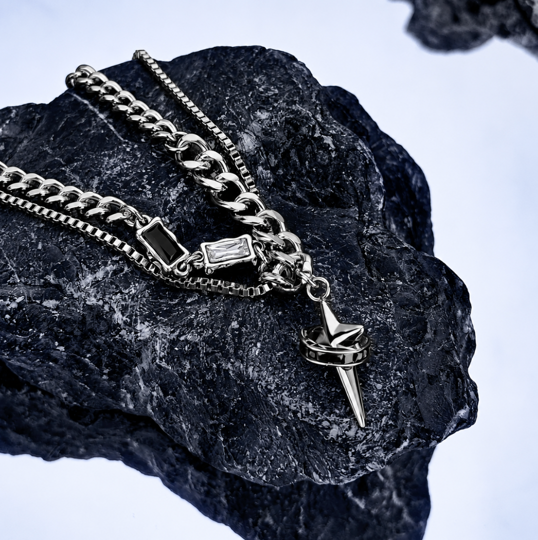 【GH01】Razor Star Necklace S925