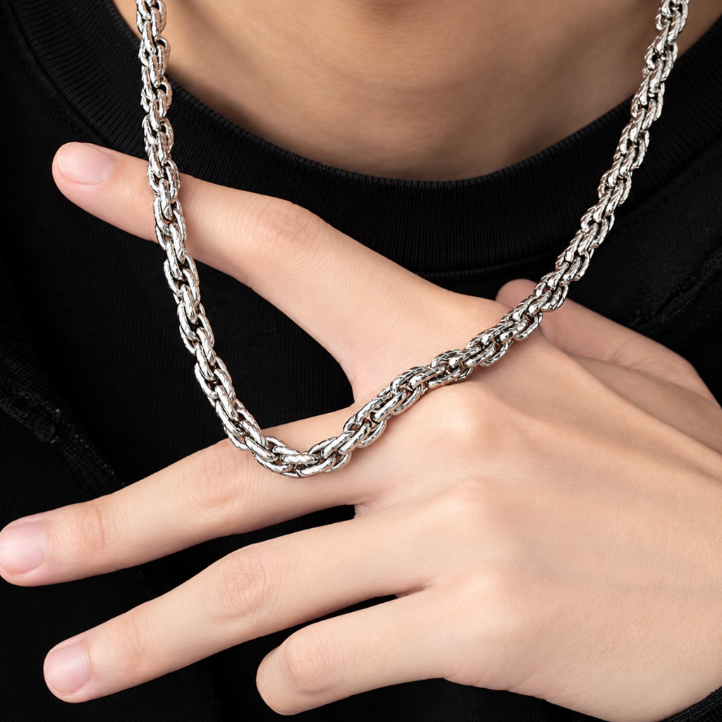 【GH03】Heavy Grind Rope Necklace S925