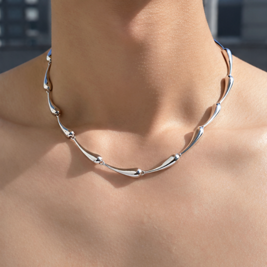 【GH07】Liquid Drop Necklace S925
