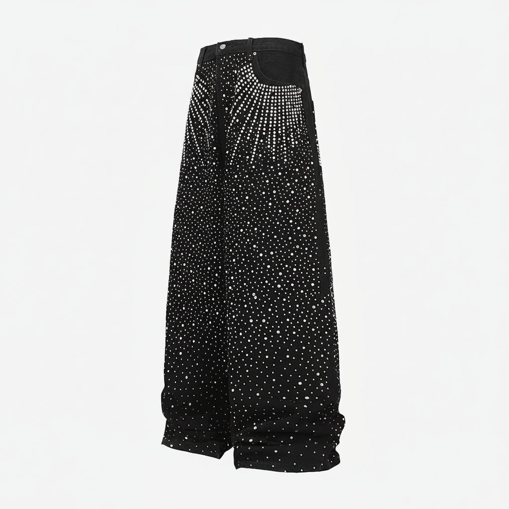 【GR81】Radiant Rhinestone Pants