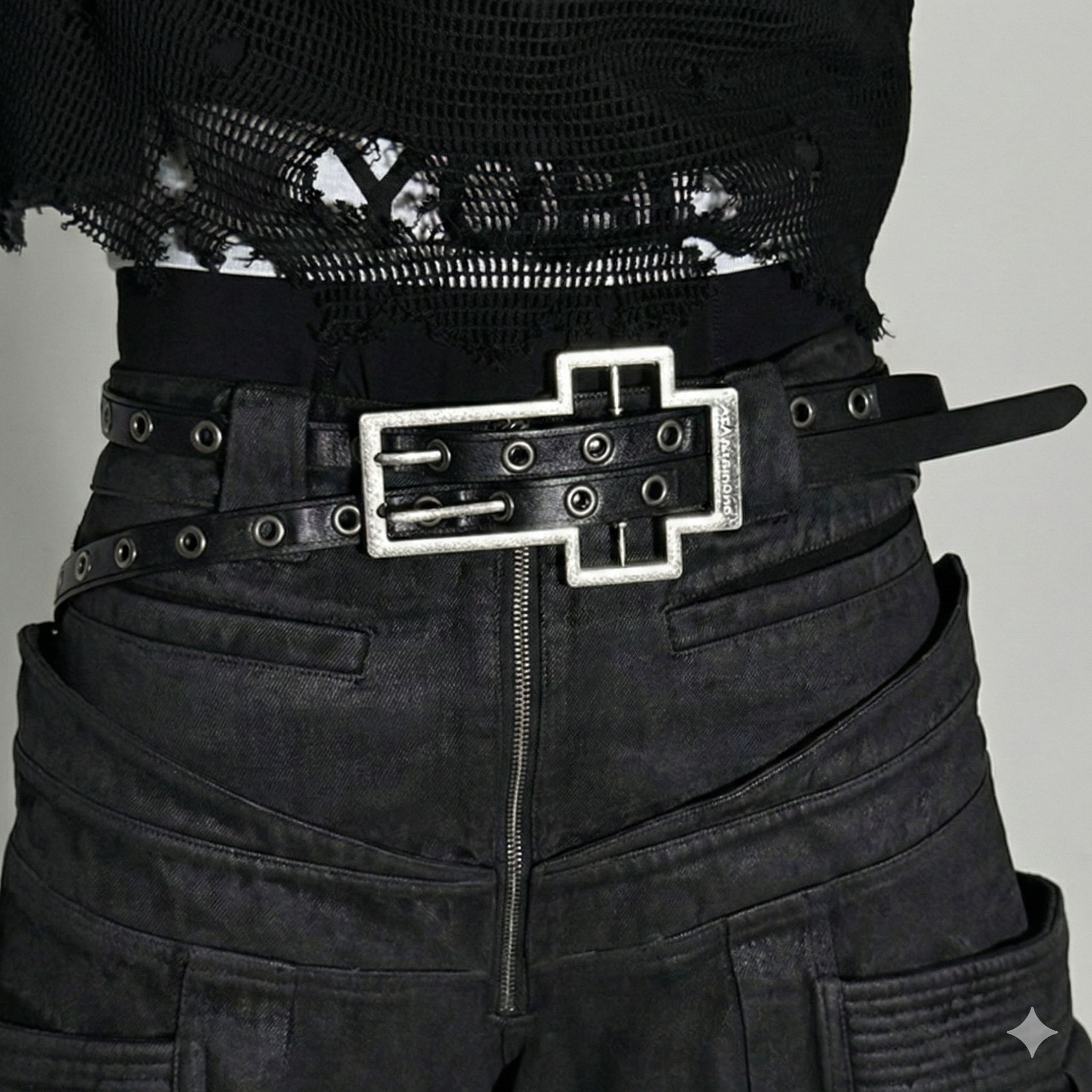 【GR109】Cross Frame Grommet Belt
