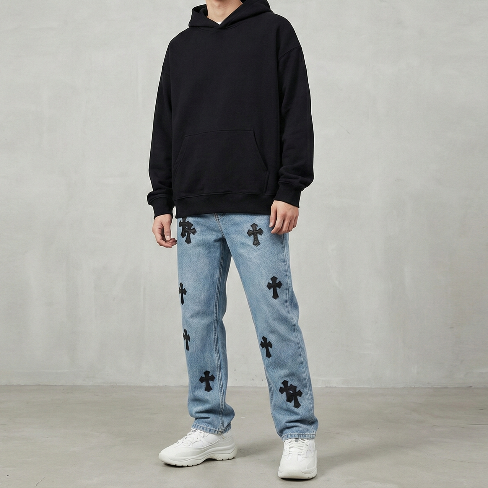 【GR48】Cross Denim Blue