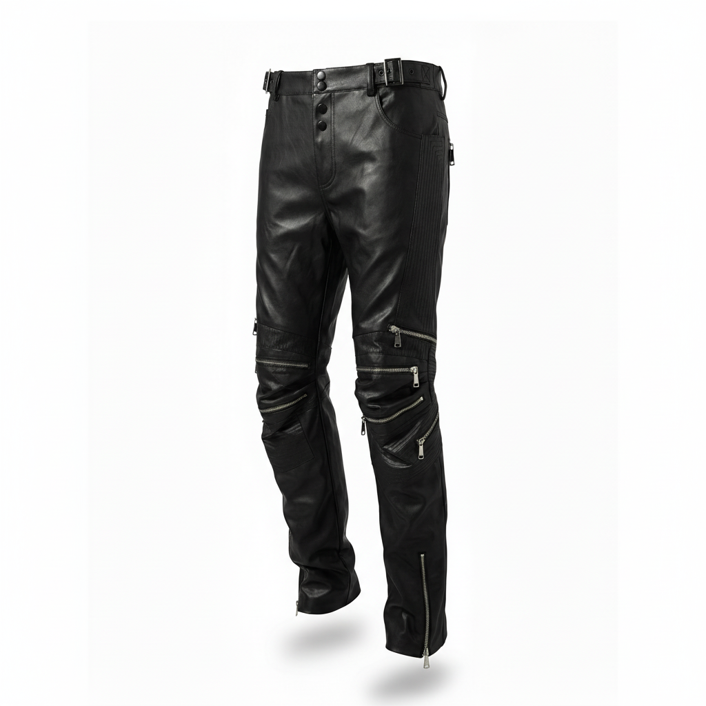【GR79】Silent Leather Pants