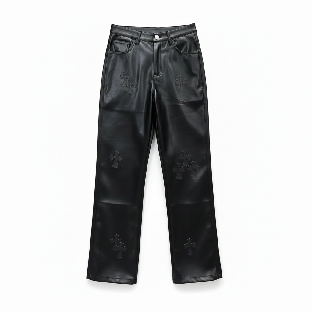 【GR84】 Black Cross Leather