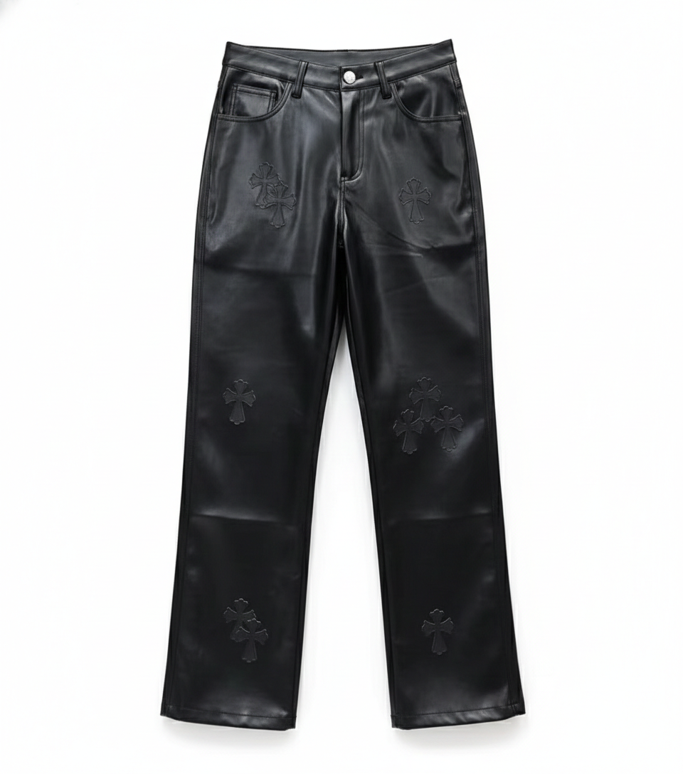 【GR84】 Black Cross Leather