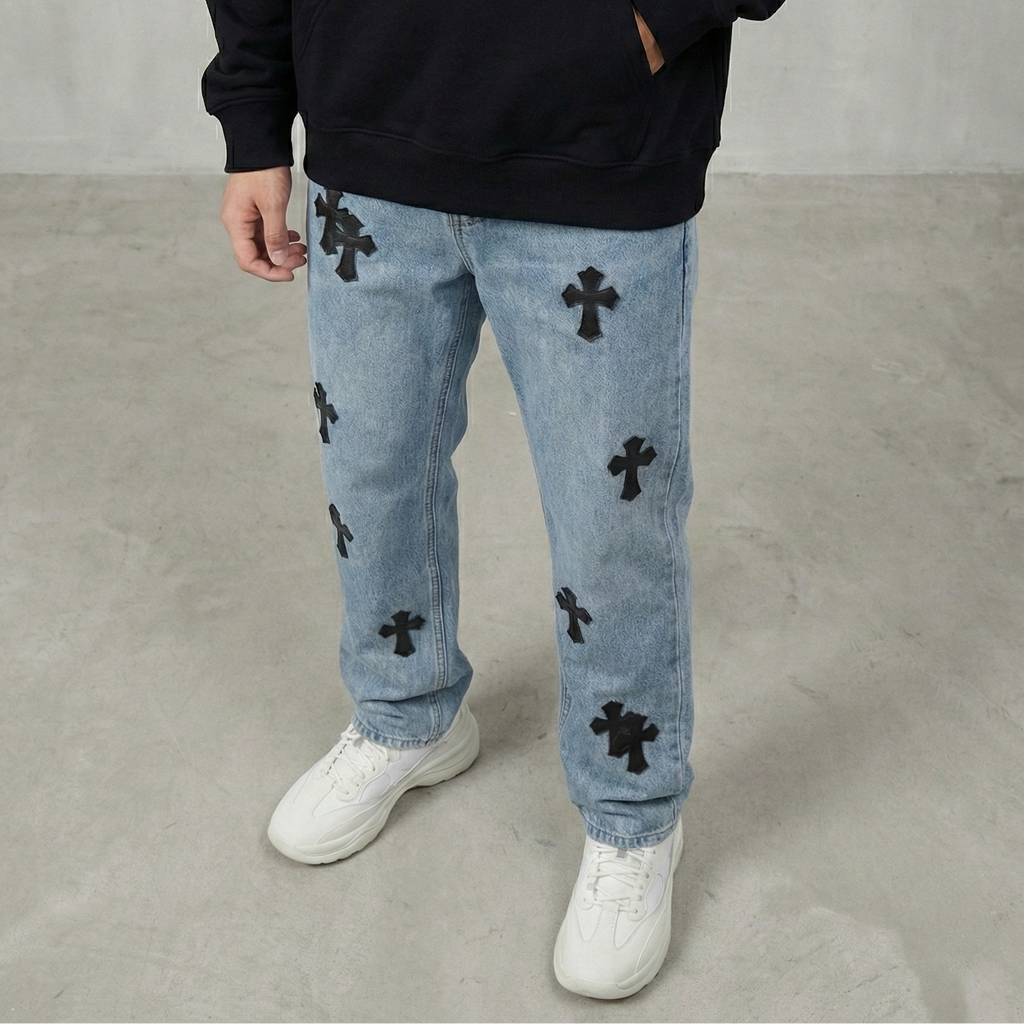 【GR48】Cross Denim Blue