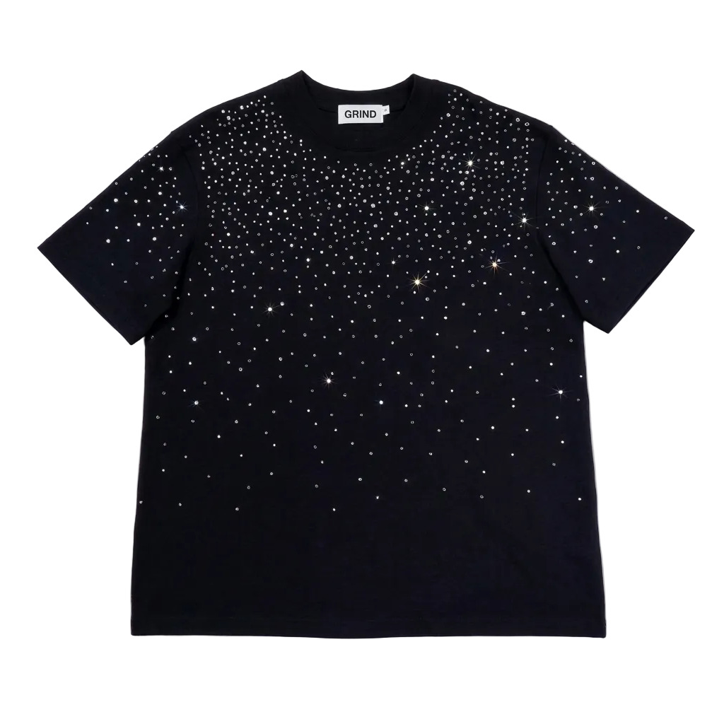 【GR74】Rhinestone Gem T-shirt