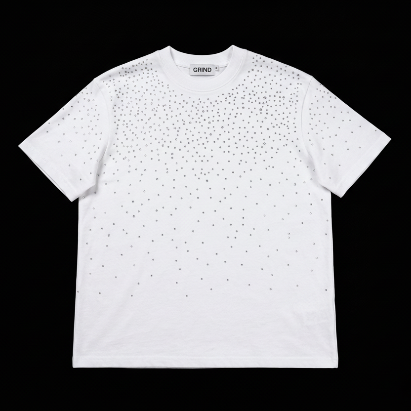 【GR74】Rhinestone Gem T-shirt