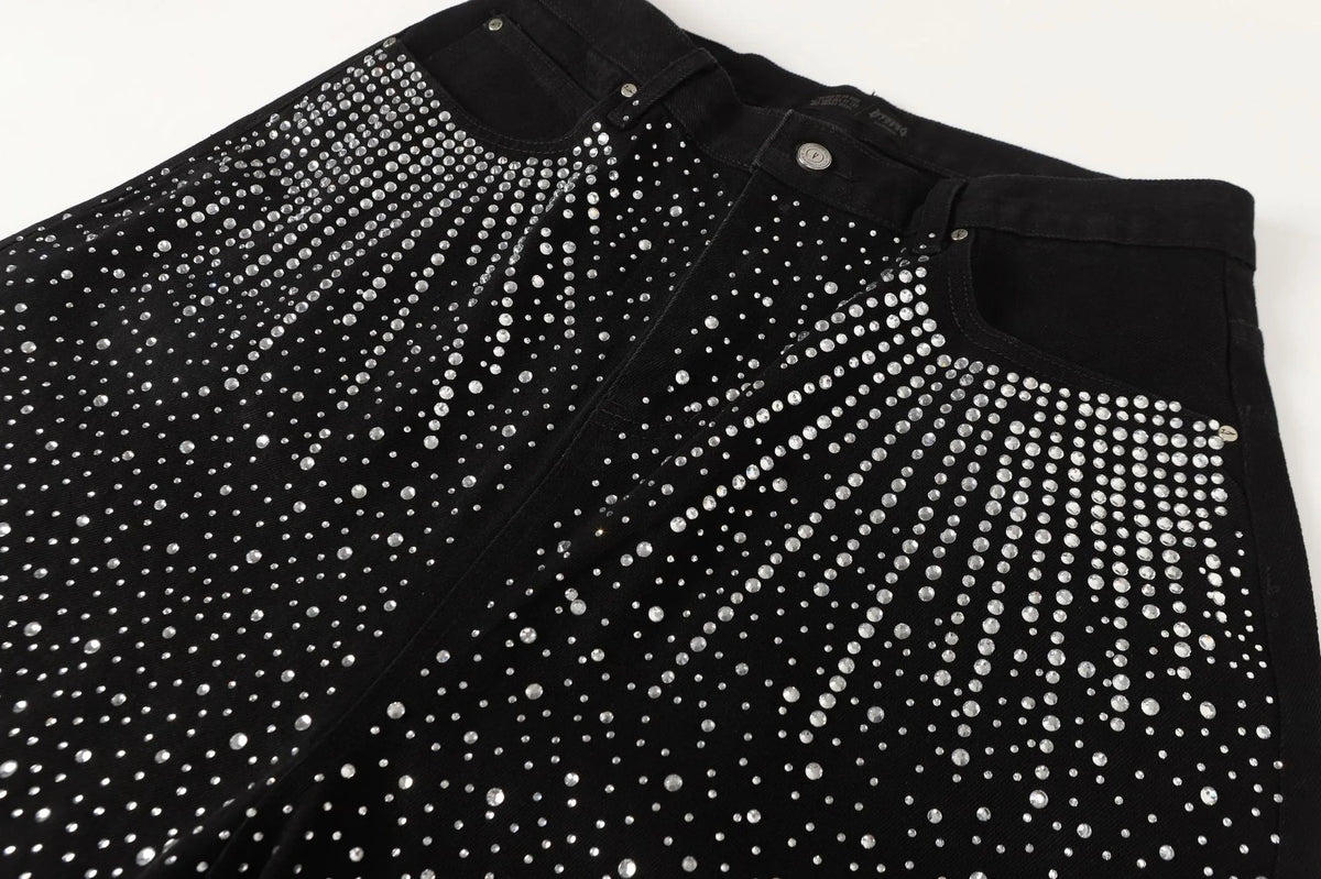 【GR81】Radiant Rhinestone Pants