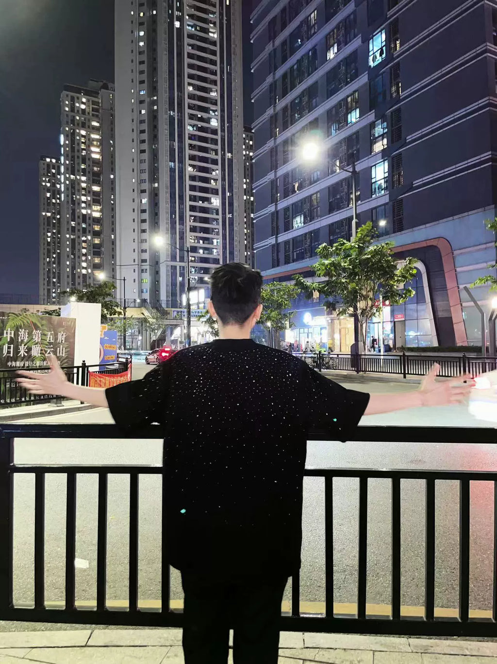 【GR74】Rhinestone Gem T-shirt